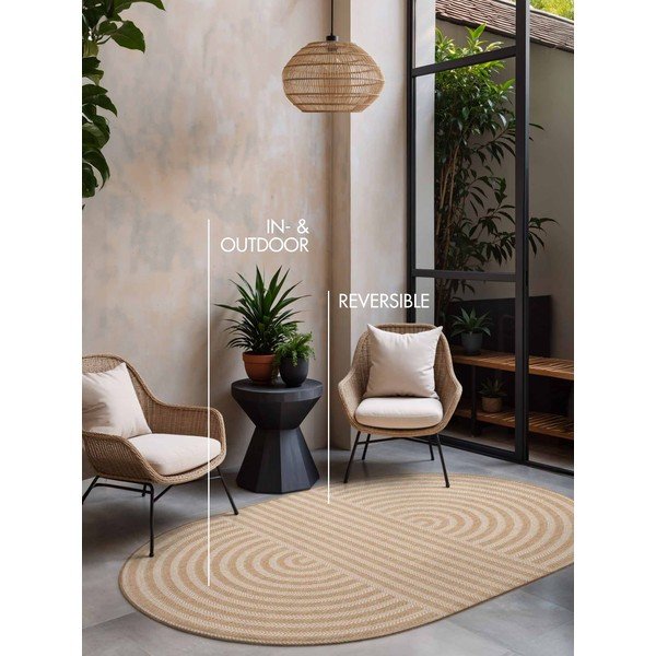 Tappeto da interno/esterno color crema/di colore naturale 160x230 cm Haringey Woodfield – Ted Baker-image-4