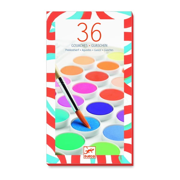 Set di 36 colori ad acqua Maxi - Djeco-image-1
