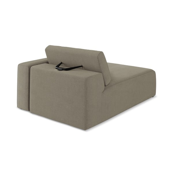 Parte divano componibile marrone chiaro (con penisola a destra) Kalea – Makamii-image-3