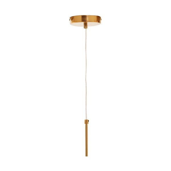 Lampadario dorato in metallo con paralume in vetro ø 25 cm Trieste – Premier Housewares-image-4
