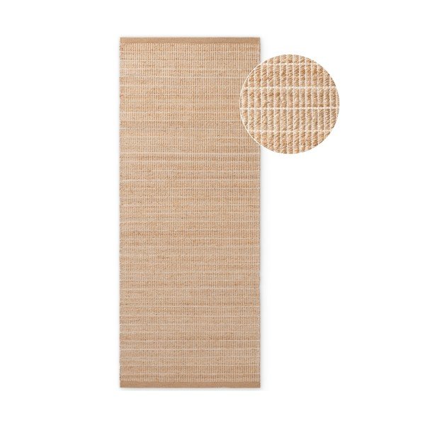 Passatoia di colore naturale in misto iuta reversibile/tessuta a mano 80x300 cm Birka – Villeroy&Boch