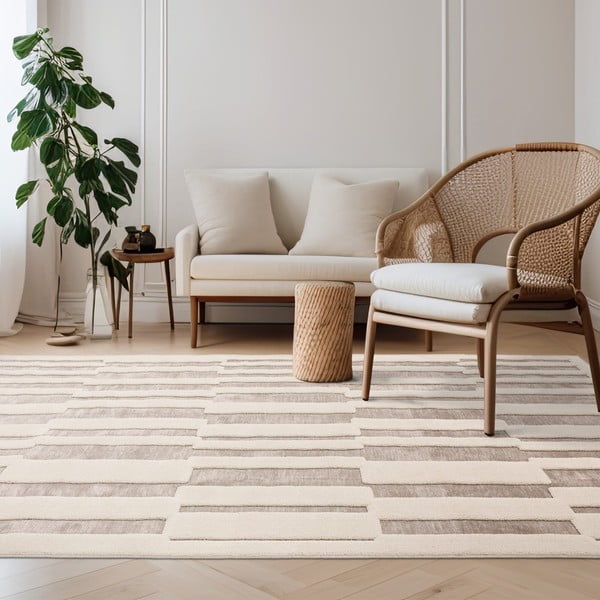 Tappeto beige 200x290 cm Valley - Asiatic Carpets-image-1