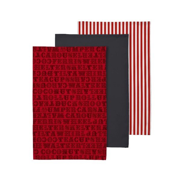 Asciugamani in cotone in set da 3 40x60 cm Carnival - Premier Housewares-image-2