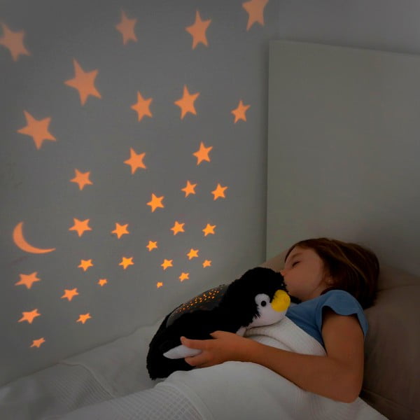 Peluche per bambini con proiettore LED Pinguino - InnovaGoods