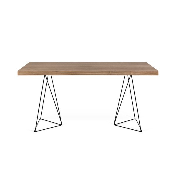 Tavolo marrone con gambe nere Multi, 180 x 77 cm - TemaHome-image-4