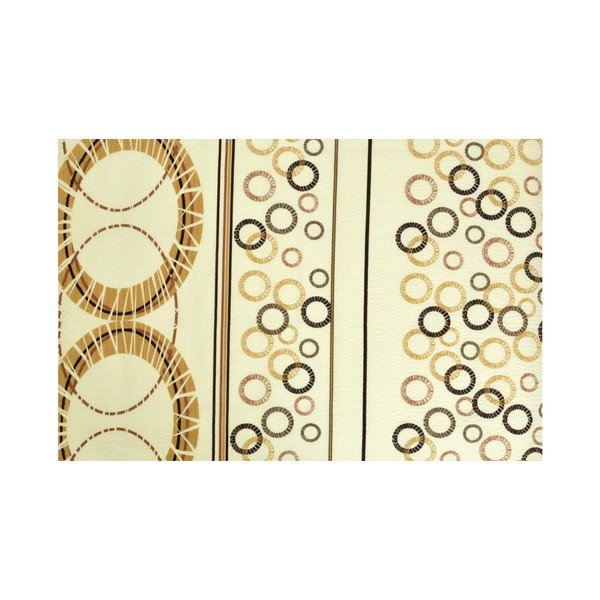 Biancheria da letto in crêpe giallo per letto singolo 140x200 cm Circle - Unknown-image-1