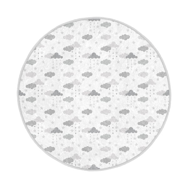 Tappeto per bambini grigio chiaro e bianco ø 100 cm Comfort - Mila Home