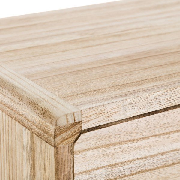 Comodino in legno esotico di colore naturale Natural Way - Casa Selección-image-2