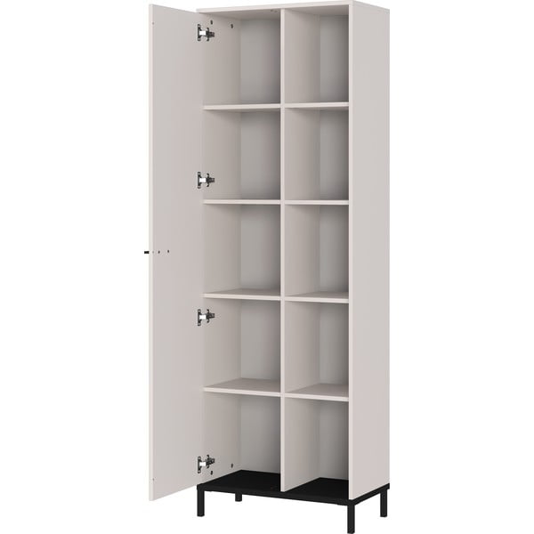 Libreria color crema 64x190x34 cm Rovigo – Germania-image-3
