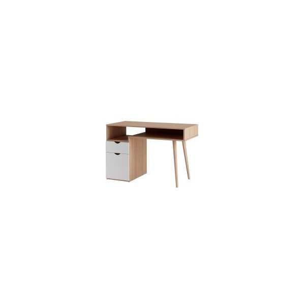 Tavolo da lavoro in rovere 55x120 cm Scandi - Støraa-image-2