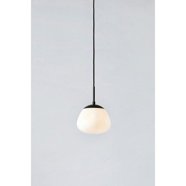 Lampada a sospensione bianca e nera con paralume in vetro ø 18 cm Rise - Markslöjd-image-1