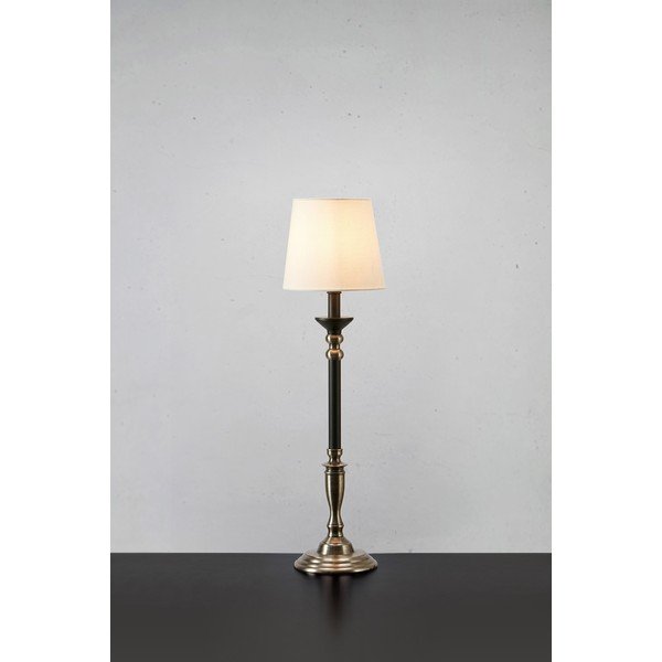 Lampada da tavolo nera e grigia con paralume in tessuto (altezza 73 cm) Gent - Markslöjd-image-1
