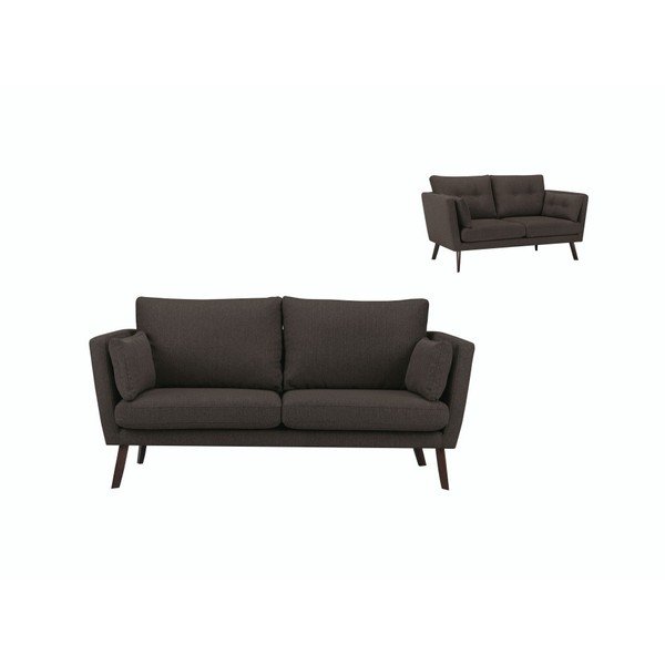 Divano 3 posti marrone Elena - Mazzini Sofas-image-2