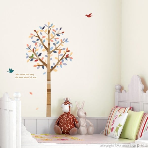 Sticker Albero e uccelli - Ambiance