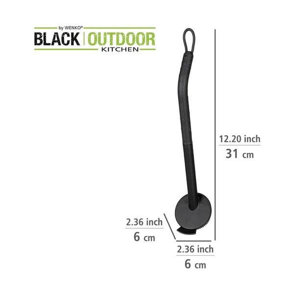 Spazzola nera per lavare i piatti Black Outdoor Kitchen Cuvo - Wenko-image-4