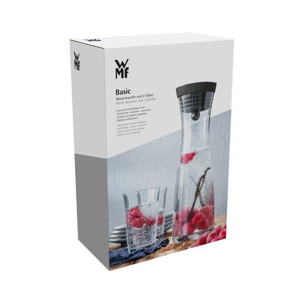 Set di decanter in vetro e 2 bicchieri Basic - WMF-image-1