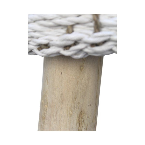 Bílá stolička HSM collection Art of Nature Raffia, ⌀ 43 cm-image-3