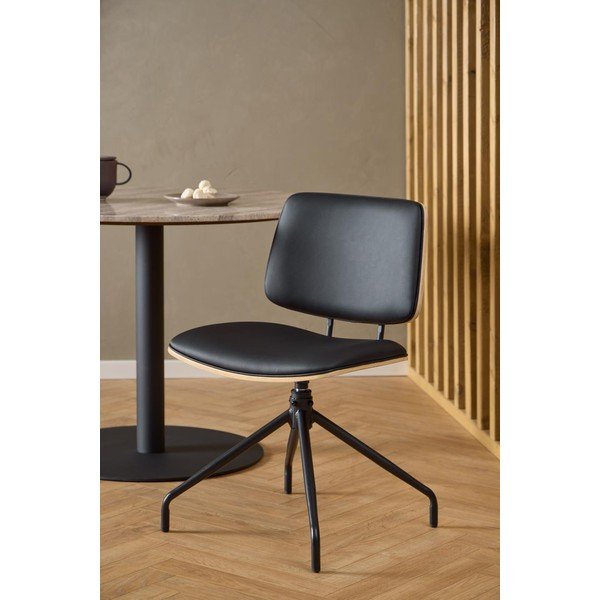 Sedia da pranzo nera Owen - Actona-image-3