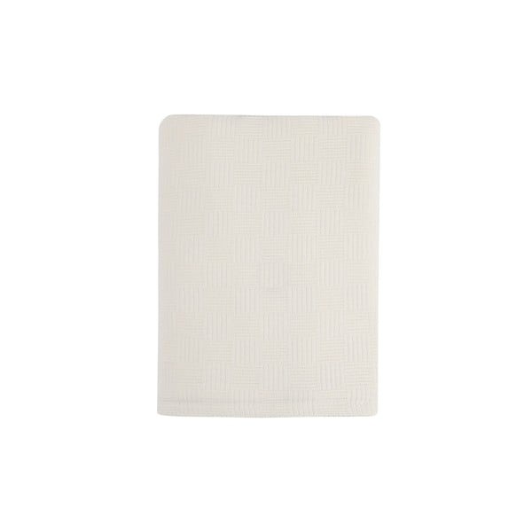 Copriletto leggero in cotone Pique Cream, 200 x 240 cm - Unknown-image-3