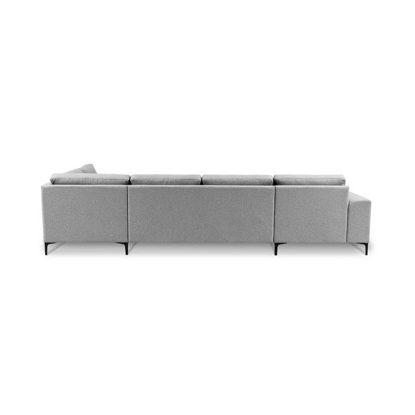 Divano angolare grigio (angolo destro/"U") Henry - Scandic-image-2