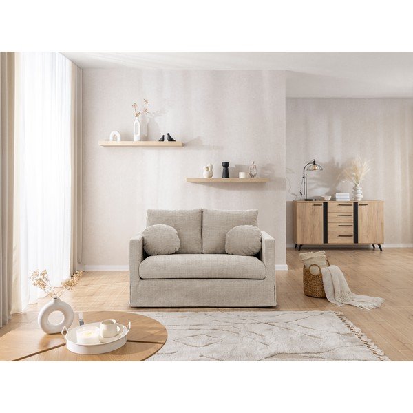 Copridivano beige a 2 posti Paphos – Ropez-image-1