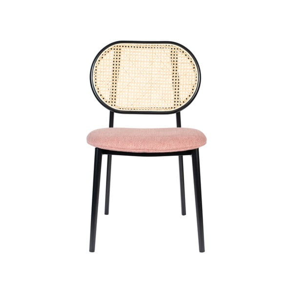 Sedia da pranzo nera/rosa chiaro Spike - Zuiver-image-2