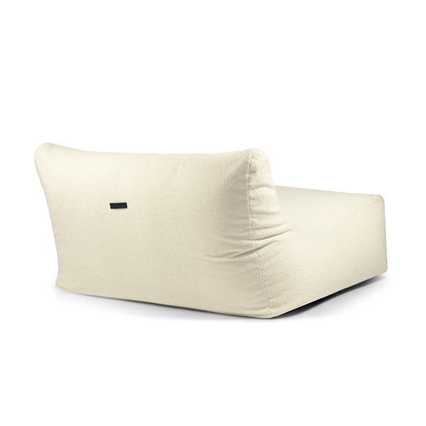 Puof a sacco color crema con rivestimento in bouclé Sofa Lounge – SLOWDOWN-image-4