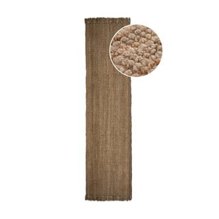 Passatoia di colore naturale in iuta tessuta a mano 60x150 cm Jute Boucle – Flair Rugs