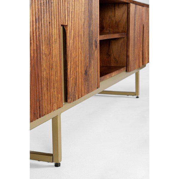 Mobile TV di colore naturale in mango massiccio 180x45x40 cm Vilas – Bizzotto-image-3