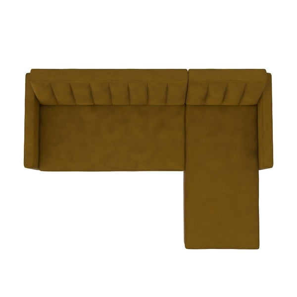 Divano letto giallo angolare Celine - Støraa-image-3