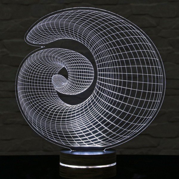 3D stolní lampa Shell