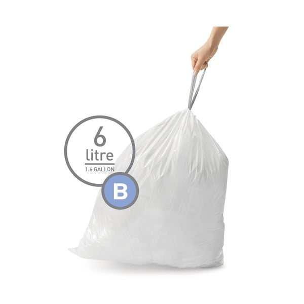 Sacchetti della spazzatura con chiusura 30 pz 6 l B - simplehuman-image-4