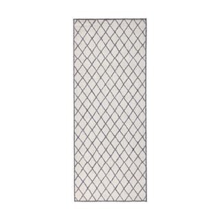 Tappeto da esterno grigio e crema , 80 x 350 cm Malaga - NORTHRUGS