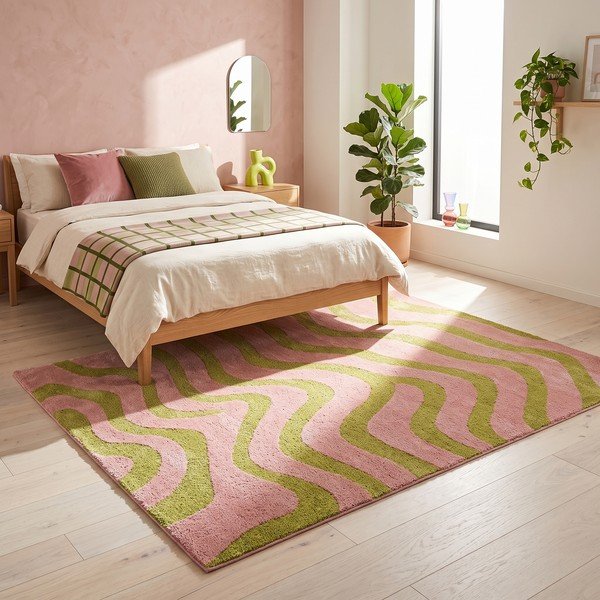 Tappeto verde/rosa 160x230 cm Aurora – ESTE-image-4