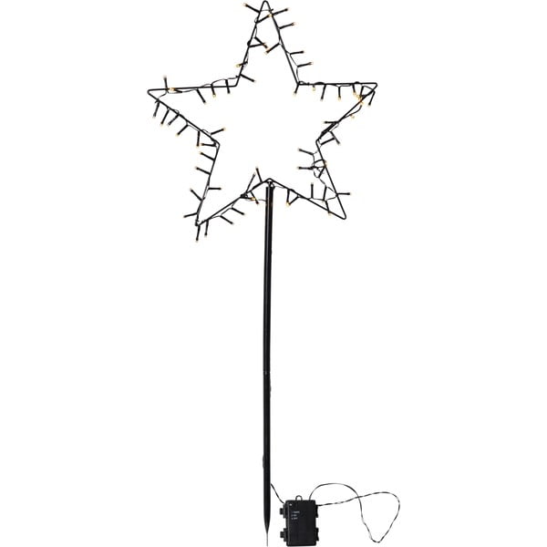 Decorazione luminosa nera per esterni con motivo natalizio Spiky - Star Trading