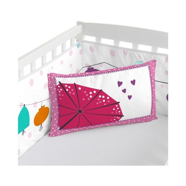 Coprimaterasso per culla in cotone, 210 x 40 cm Cherry Blossom - Moshi Moshi-image-2