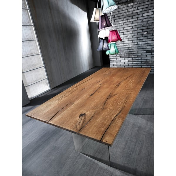 Tavolo da pranzo con piano in rovere 180x90 cm Float - Tomasucci-image-3