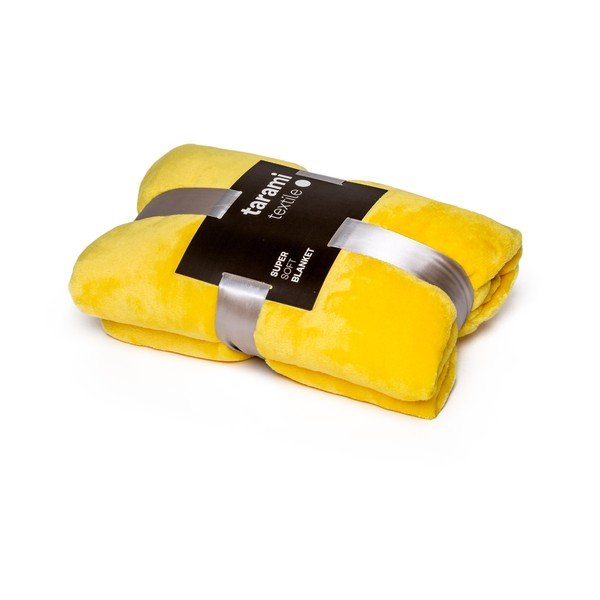 Coperta gialla , 200 x 150 cm - Tarami-image-3