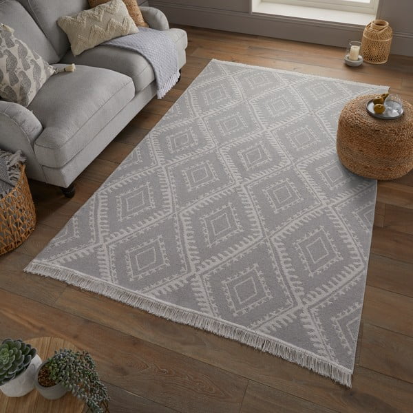 Tappeto grigio 120x170 cm Deuce Alix - Flair Rugs-image-1