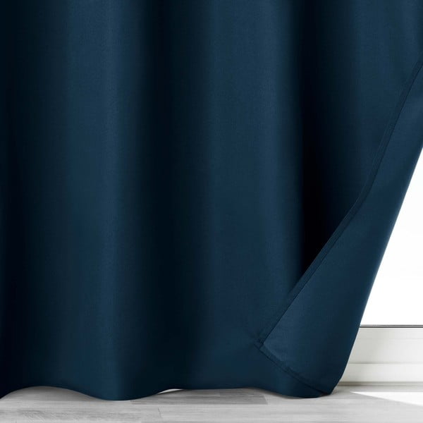 Tenda oscurante in microfibra blu scuro 140x260 cm Obscure - douceur d'intérieur-image-3