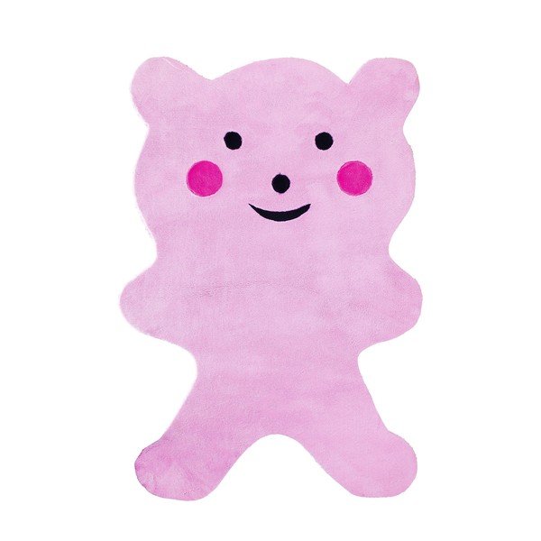 Dětský koberec Mavis Teddy Bear Pink, 100x150 cm