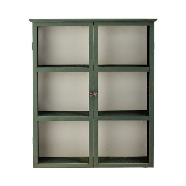 Vetrina grigia in abete massiccio da appendere 85x100x25 cm Tone – Bloomingville
