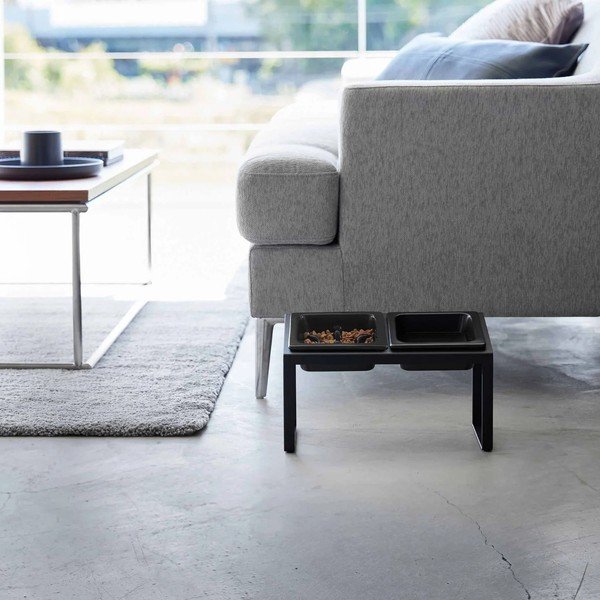 Set di ciotole con supporto in ceramica per animali domestici Nooks – YAMAZAKI-image-3