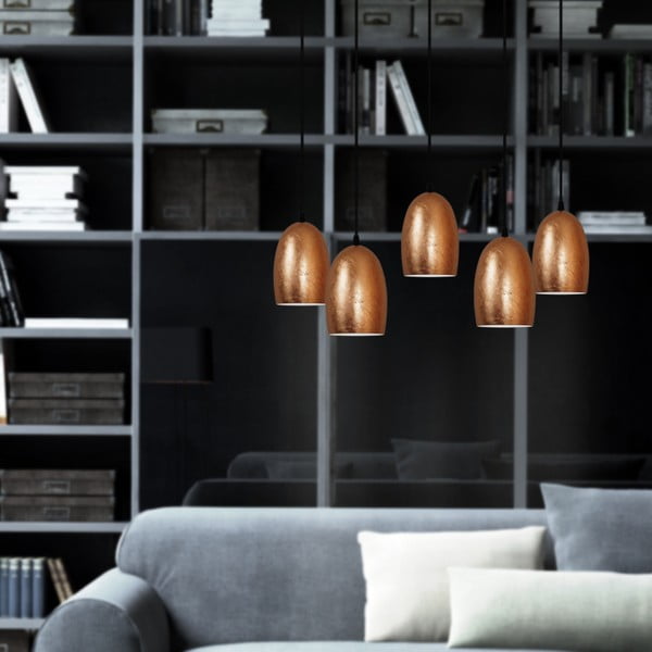 Lampada a sospensione a cinque bracci in rame UME , ⌀ 14 cm Ume - Sotto Luce-image-1