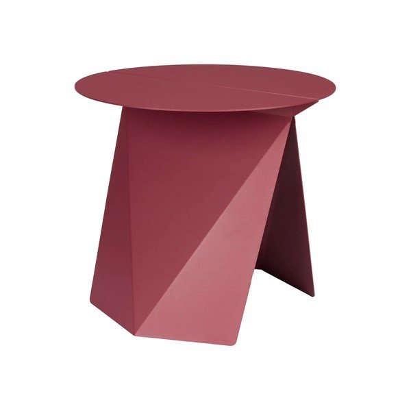 Tavolino rotondo in metallo 45x46 cm Foldy – Zuiver-image-2