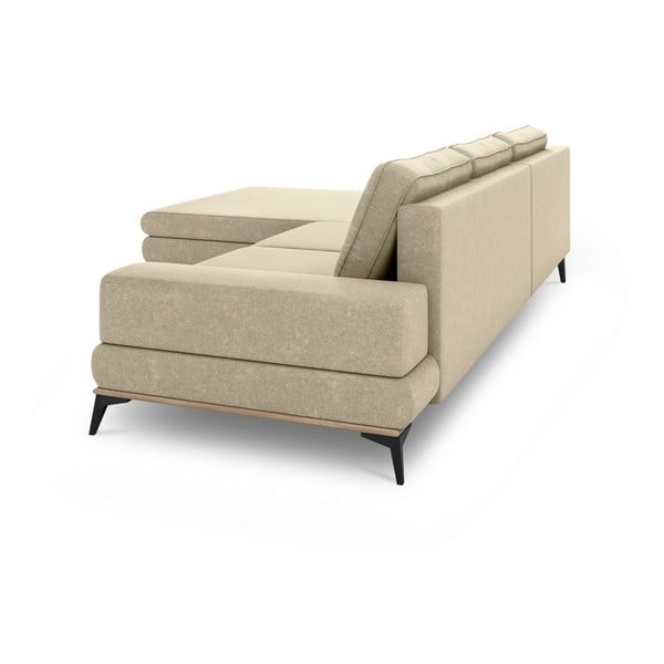 Divano letto angolare beige, angolo sinistro Planet - Windsor & Co Sofas-image-3