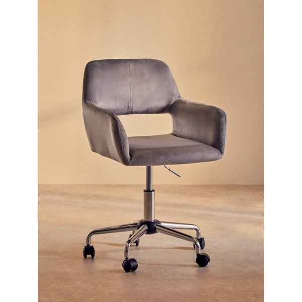 Sedia da ufficio grigia imbottito Brent – Premier Housewares-image-4