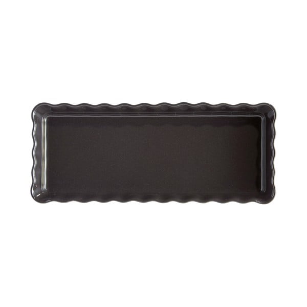 Tortiera rettangolare nera, 15 x 36 cm, con pepe. - Emile Henry-image-1