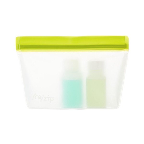 Sacchetto per snack verde Stand-Up, 470 ml - (re)zip-image-1