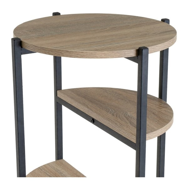 Scaffale nero effetto rovere naturale  40x110 cm - Casa Selección-image-2